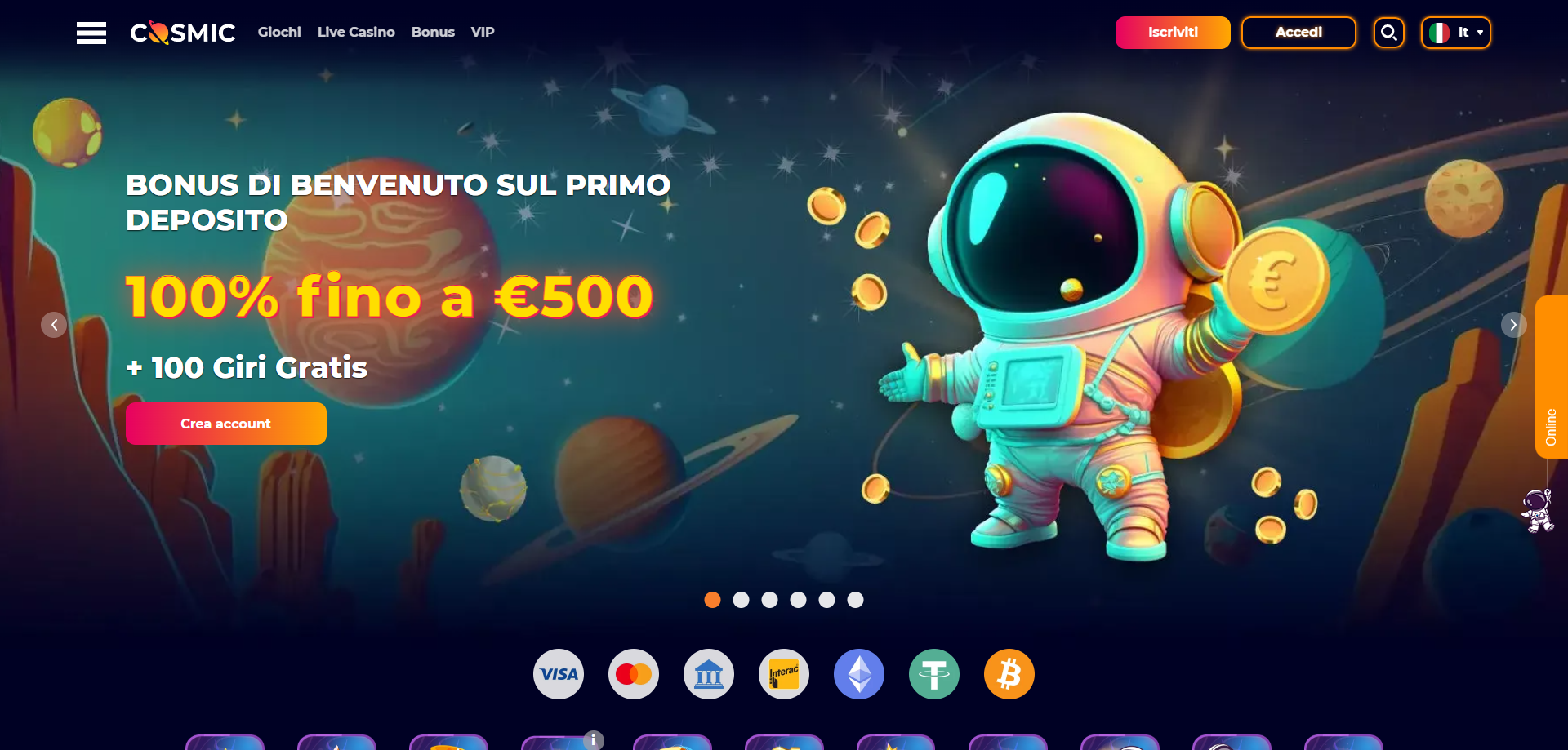 Cosmicslot Casino